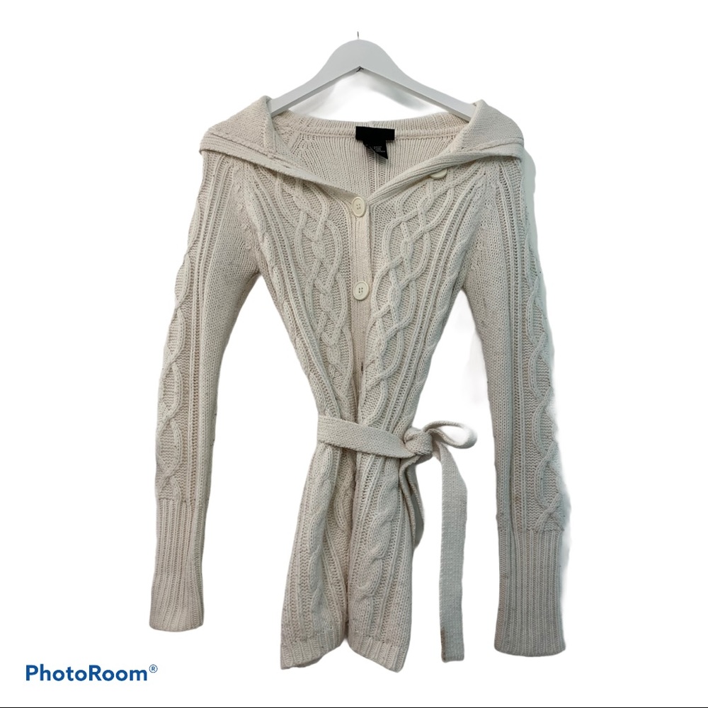 IT’S OUR TIME button down cable knit cardigan